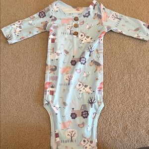 Adorable Farm Animal Baby Onesie